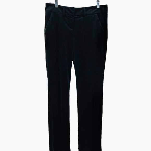 7th Avenue New York & Co Black Velvet Classic Dressy Cocktail Party Pants 4 - Picture 1 of 16